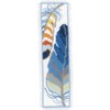 Vervaco Counted Cross Stitch Bookmark Kit 2.4"X8" 2/Pkg-Blue Feathers (14 Count) - 4 of 4