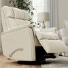 Global Home Bentley Leather Swivel Glider Recliner with Manual Adjustable Headrest & Footrest - 2 of 4