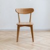 Dining Chair Set of 2, Wooden Kitchen Chair with Wood Legs & Curved Backrest, Modern Dining Chair for Kitchen Living Room Office - 3 of 4