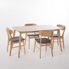 GDFStudio Balfern 5 Pieces Mid Century Modern Upholstered Wood Dining Set - 2 of 4