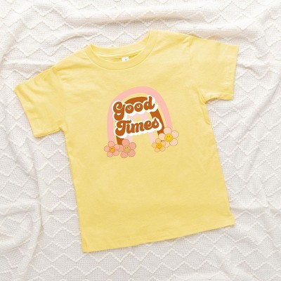 The Juniper Shop Good Times Rainbow Toddler Short Sleeve Tee