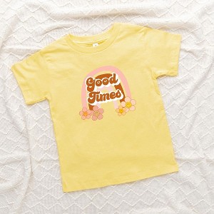 The Juniper Shop Good Times Rainbow Toddler Short Sleeve Tee - 1 of 2