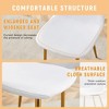 Lyngins Set of 4 Linen Upholstered Dining Chairs,Kitchen & Dining Room Chairs with Metal Legs,Armless Chair for Dining Room,Living Room,Office - 4 of 4