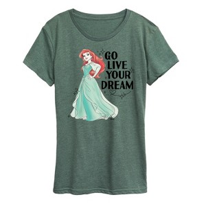 Women's - Disney - Go Live Your Dream Short Sleeve Graphic T-Shirt - 1 of 4