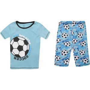 PRINCE OF SLEEP Boys' Short Sleeve Cotton Pajama Sets - 1 of 1