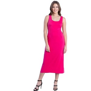 24seven Comfort Apparel Scoop Neck Maxi Dress with Racerback Detail - 1 of 4