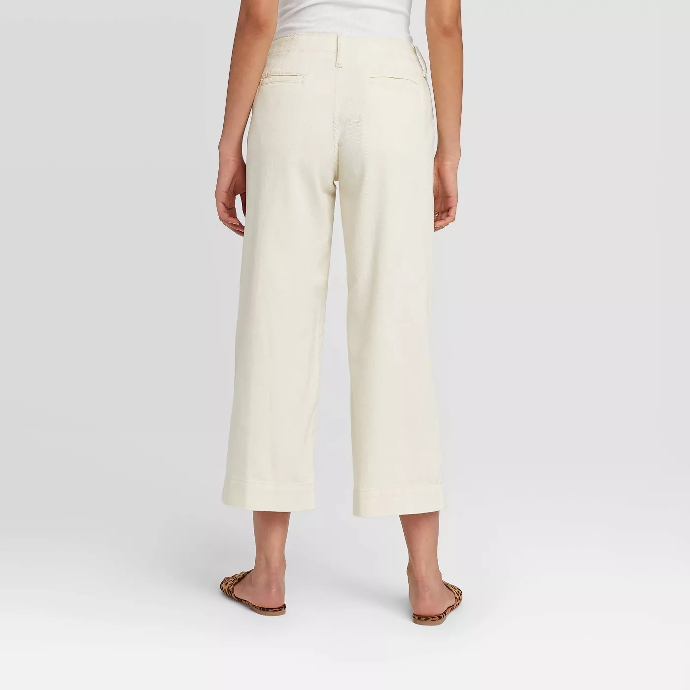Women's High-Rise Wide Leg Cropped Pants - A New Day™ - image 2 of 14