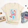 Simply Sage Market She Loves America Checkered Short Sleeve Tee - 3 of 4