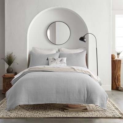 Caden Cotton Gauze Coverlet/Quilt and Pillow Sham Set