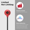 LiLGadgets BestBuds Earphones Wired - Safe & Comfortable, Volume Limited, Wired Earbuds for Kids - Red/Black - 4 of 4