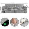 Garvee 12-Piece Modular Kids Couch, Convertible Glow in The Dark Sofa - 2 of 4