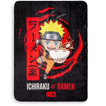 Just Funky Naruto Shippuden Ichiraku Ramen Fleece Throw Blanket | 45 x 60 Inches