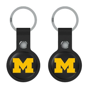 Keyscaper NCAA Big Ten Universities Insignia Black Airtag Holder 2-Pack - 1 of 4