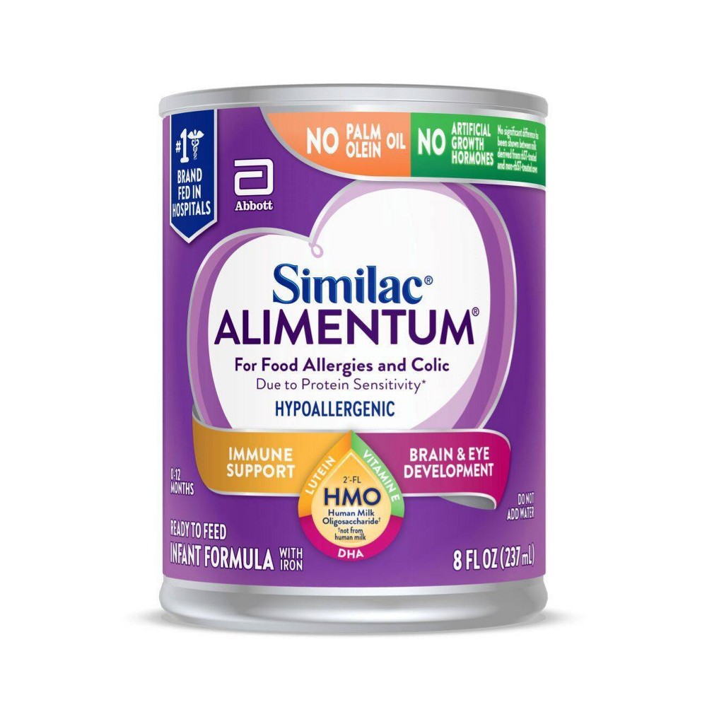 Photos - Baby Food Abbott Similac Alimentum with 2-FL HMO Ready to Feed Baby Formula - 8 fl oz Each/ 