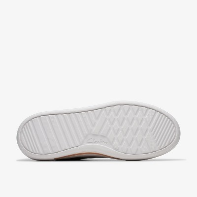 Женские кроссовки Clarks Womens Hollyhock Walk Silver Leather Sneakers 7.5 Medium — фото 4