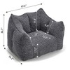 NicBex Bean Bag Chair,Beanbag Chair with Highly Resilient Foam,Adult Lounge Sofa,Large Comfy Chair for Living Room Bedroom - 3 of 4