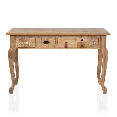 Serreno Rectangular Writing Desk Natural - HOMES: Inside + Out