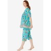 Dreams & Co. Plus Size Capri Lounge Set - 4 of 4