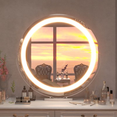 ONWITH 19" Vanity Makeup Mirror with Lights Dimmable LED Mirror