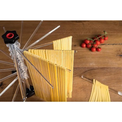 Marcato Atlas Clear Collapsible Pasta Drying Rack with Steel Base