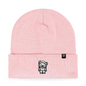 Dalix Ice Bear Embroidered Beanie Astronaut Warm Winter Knit Hat for Men - 1 of 4
