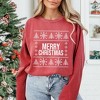 Simply Sage Market Women's  Garment Dyed Graphic Sweatshirt Merry Christmas Sweater - 2 of 4