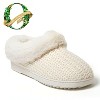Dearfoams Women's Hannah Festive Knit Clog House Shoe Slipper - 2 of 4