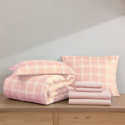 Swift Home | 7-Piece Reversible Printed Bed-In-A-Bag Bedding Set