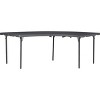 Dorel Zown Moon Commercial Blow Mold Folding Table - 30" x 92.60" in Grey - 2 of 3
