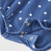 Baby Girls' Star Ruffle Romper - Cat & Jack™ Navy Blue - 4 of 4