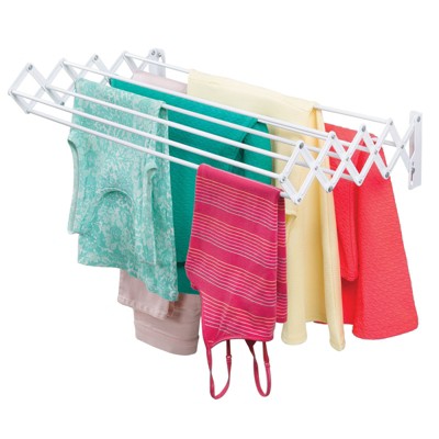 Clothes Drying Rack - Indoor/Outdoor Portable Laundry Rack for Clothing,  Towels, Shoes and More - Collapsible Clothes Stand by Everyday Home (White)