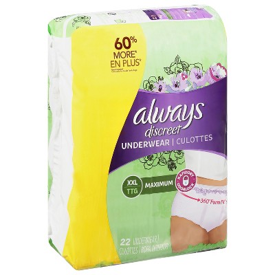 Always Discreet XXL Maximum Underwear 22 ea