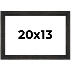 PosterPalooza | 20x13 Wide Barnwood Picture Frame, UV Acrylic, 6 Finishes - Grey, Brown, White, and Black - 1 of 4