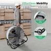 Etust 24" Industrial Drum Fan, High Velocity 3-Speed, 320W, 360° Swivel floor fan with 2 Wheels for Patio, Garage, Black - 4 of 4