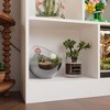 FUFU&GAGA Freestanding Bookshelf Grid Design Open Bookcase White - 3 of 4
