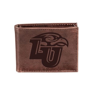 Evergreen NCAA Liberty Flames Brown Leather Bifold Wallet Officially Licensed with Gift Box - 1 of 1