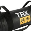 TRX Power Bag 30 Pound Vinyl Prefilled Sandbag Weighted Gym Exercise Bag, Black - 2 of 4