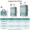 Lyngins 3-Piece Hardside Luggage Set – 20" Carry on Luggage, 24" Expandable Spinner Suitcase with TSA Lock, Cosmetic Case, Travel-Ready Away Luggage - 2 of 4