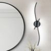 LLHZSY Dimmable Intergrated LED Wall Sconce 31 1/2" Bathroom Vanity Light Fixture-Black-6000K - 3 of 4