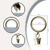 Linen Avenue Curtain Rod Decorative Drapery Rings - 4 of 4