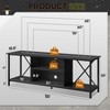 GALAXHERO TV Stand for 65 Inch TVs, 55" Industrial TV Console with Open Shelf, Entertainment Center for Living Room - 3 of 4