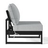 WestinTrends Montara Outdoor HDPE Sectional Armless Chair with Water-Proof Patio Cushions - 4 of 4