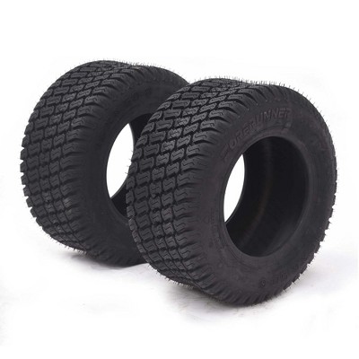 2PCS 13x5.00-6 Lawn Mower Tires, 4PR,  Tubeless, 3mm Tread Depth, 440 LBS Loading Capacity