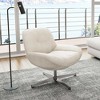 EUREKA ERGONOMIC Henry, Chenille Swivel Lounge Chair - 4 of 4