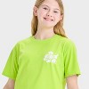 SmileyWorld Girls' Oversized Graphic T-Shirt - Yellow - 2 of 4