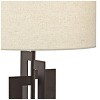 Pacific Coast Lighting Deville 25" High Geometric Panels Rectangular Modern Industrial Table Lamp Brown Bronze Finish Metal Single Living Room Bedroom - 2 of 4