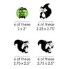 Big Dot of Happiness Little Stinker - DIY Shaped Woodland Skunk Baby Shower or Birthday Party Cut-Outs - 24 Count - 2 of 4