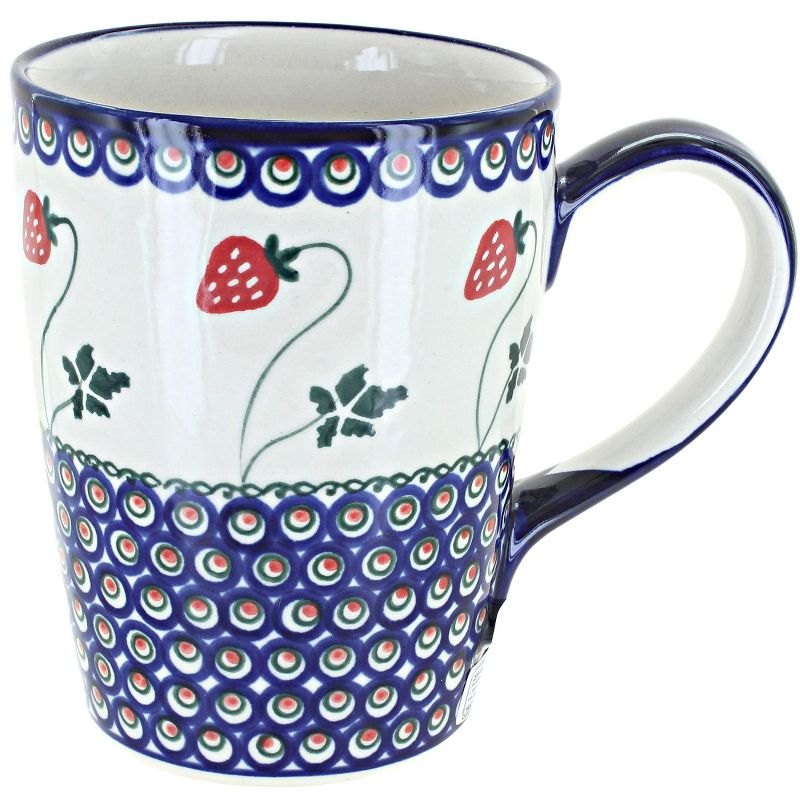 Blue Rose Polish Pottery 133 Millena Tall Coffee Mug, 1 of 2