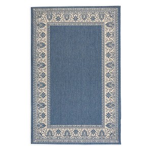 Plow & Hearth - Veranda Border Indoor / Outdoor Rug, 2' x 3'7" - 1 of 2