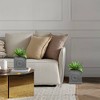 Rosemead Home & Garden Inc. 2pc 12.5" & 10.2"H Square Lightweight Classic English Style Outdoor Concrete Planter Antique Gray - 3 of 4